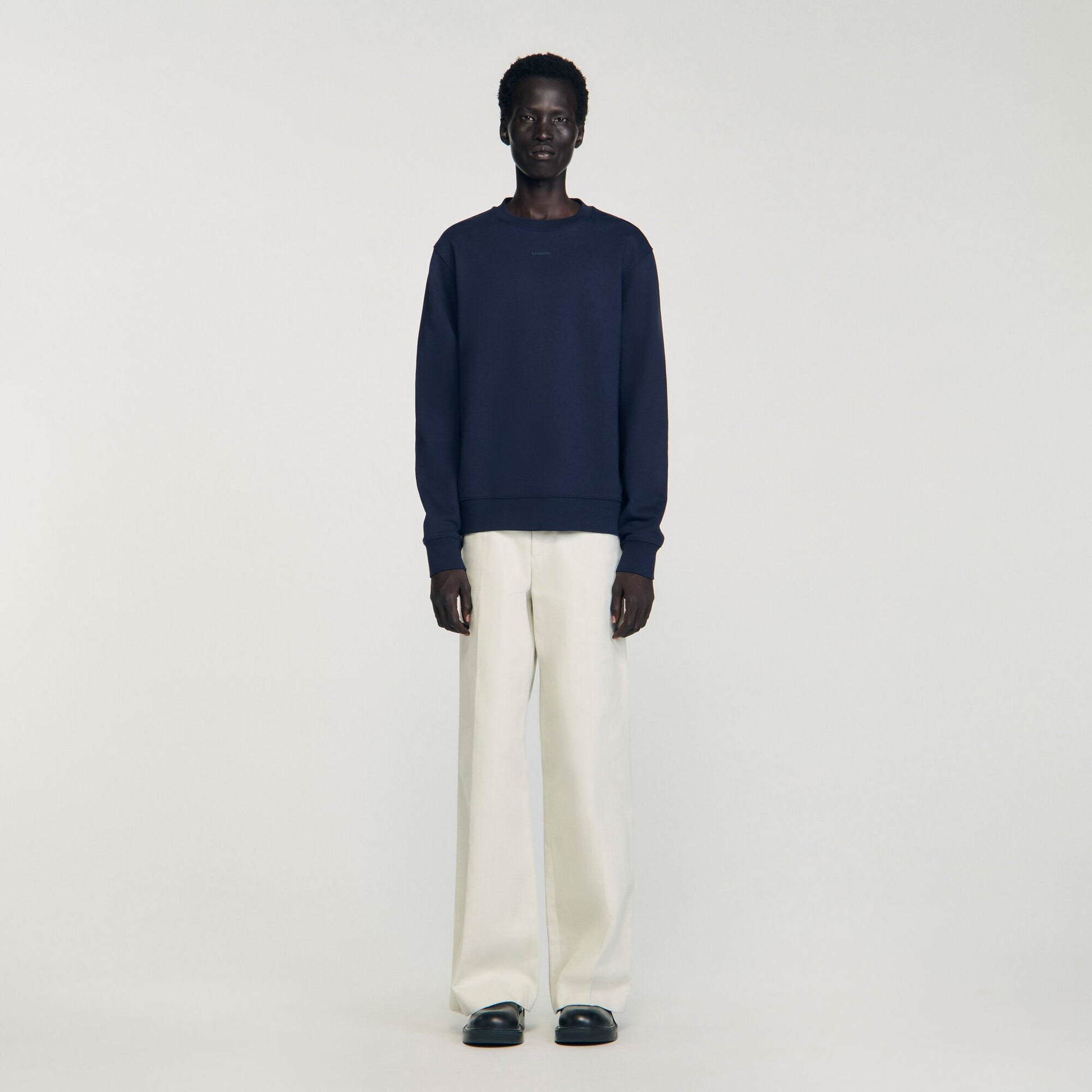 Sandro Logo sweatshirt Midnight Blue