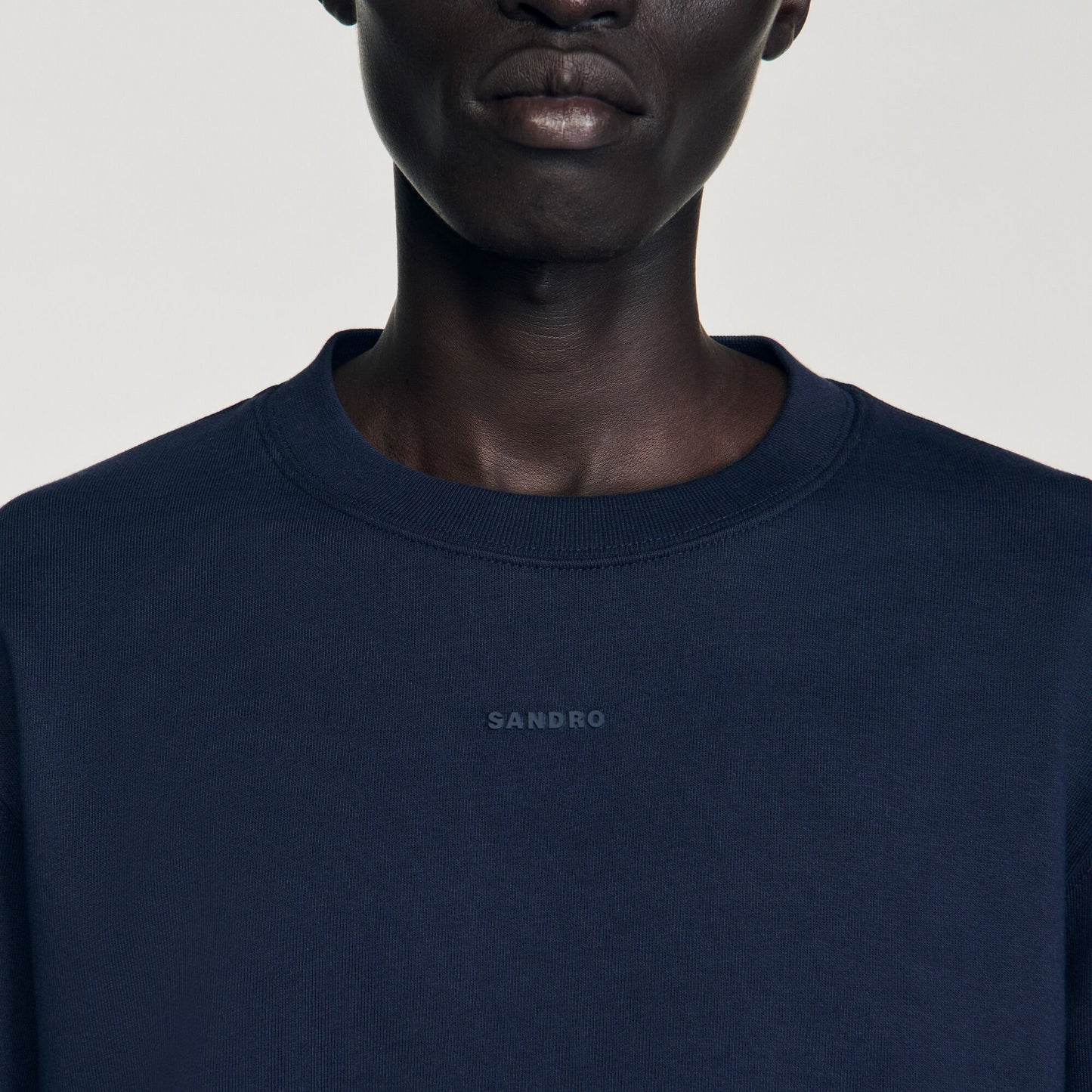 Sandro Logo sweatshirt Midnight Blue