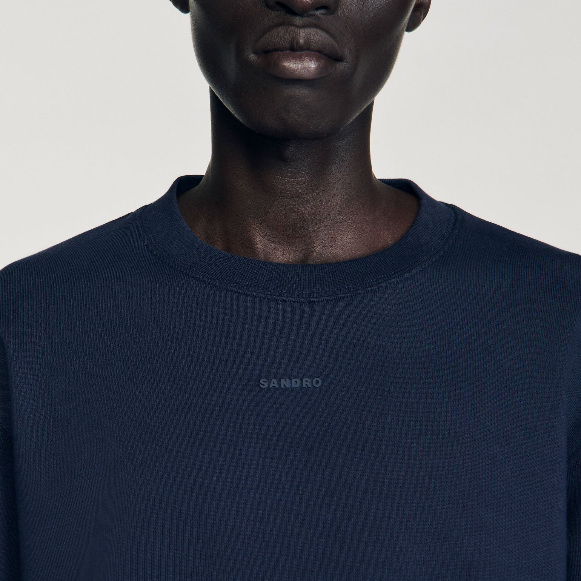 Sandro Logo sweatshirt Midnight Blue