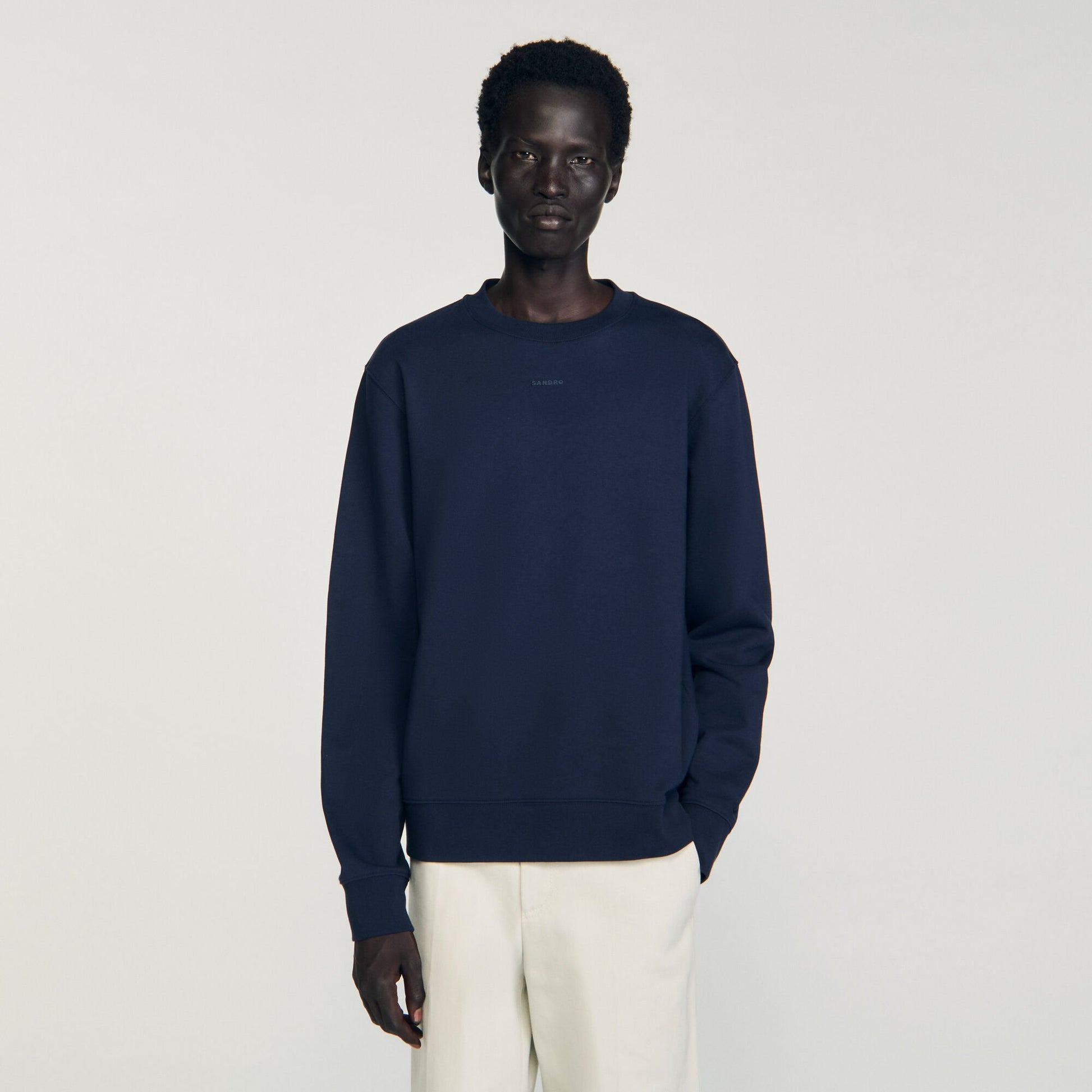 Sandro Logo sweatshirt Midnight Blue