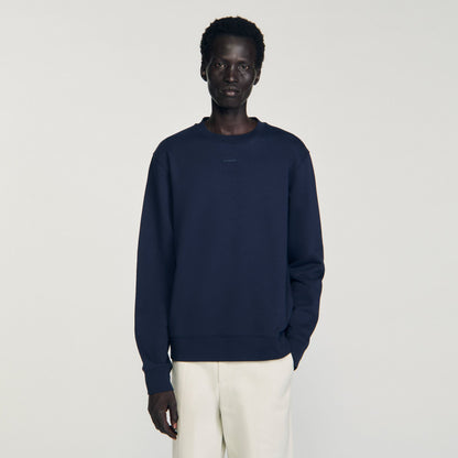 Sandro Logo sweatshirt Midnight Blue