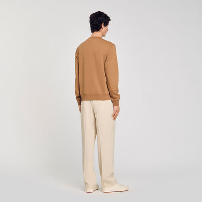 Sandro Sweatshirt with flower patch Nut