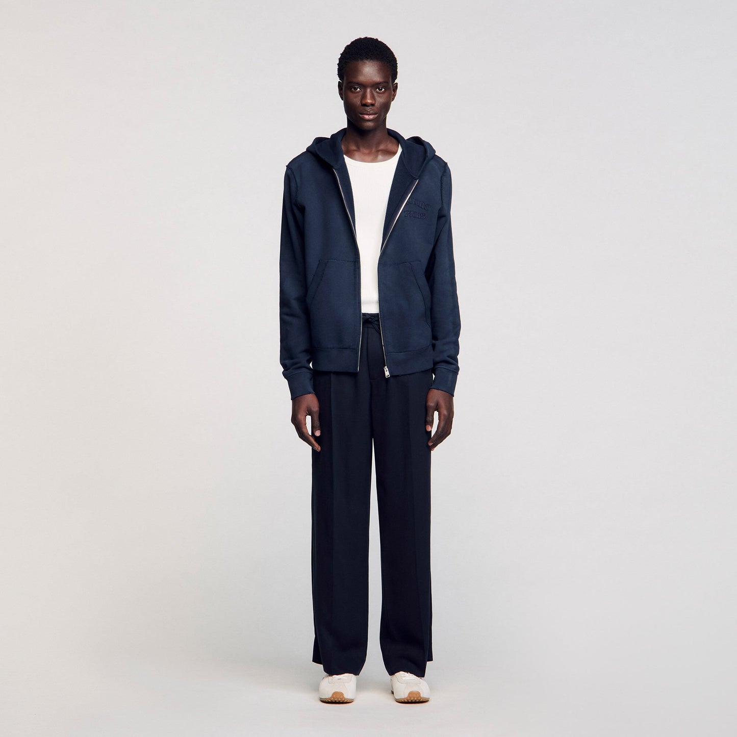 Sandro Patch sweatshirt Navy Blue