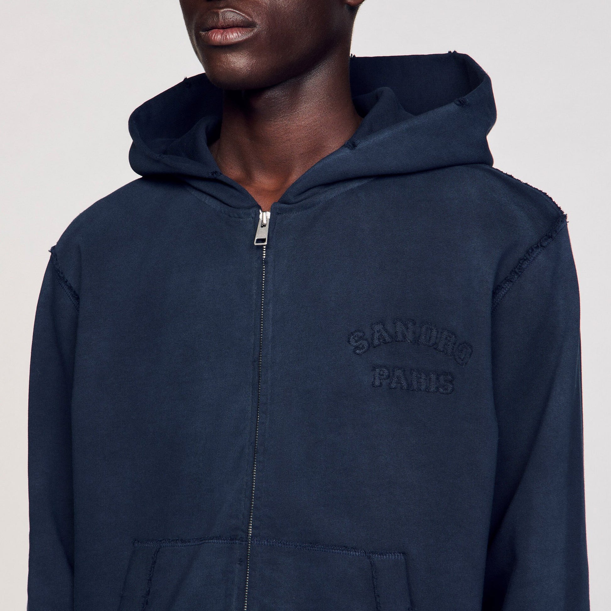 Sandro Patch sweatshirt Navy Blue