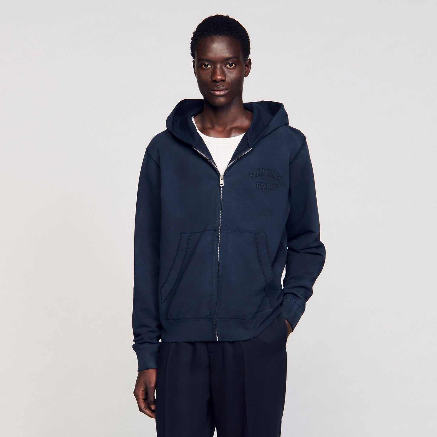 Sandro Patch sweatshirt Navy Blue