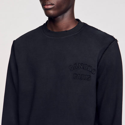 Sandro Patch sweatshirt Black