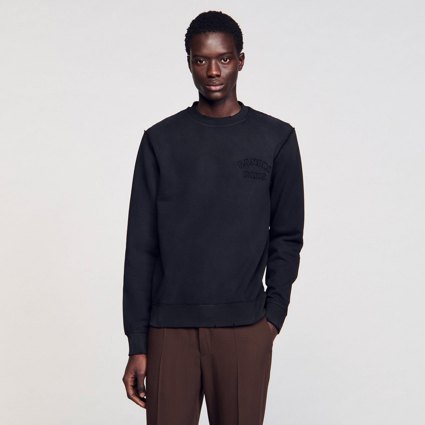 Sandro Patch sweatshirt Black