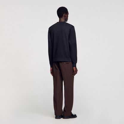 Sandro Patch sweatshirt Black