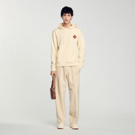 Sandro Square Cross sweatshirt Oats