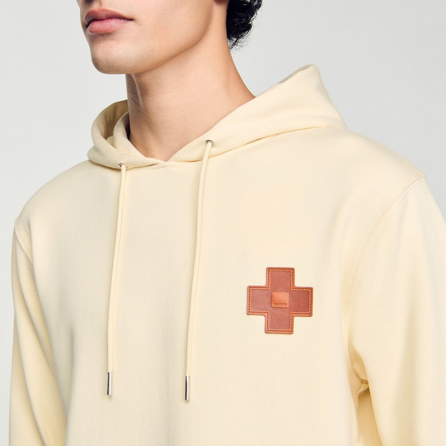 Sandro Square Cross sweatshirt Oats