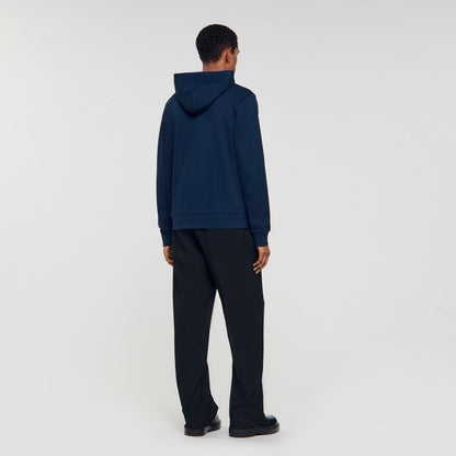 Sandro Leather patch sweatshirt Navy Blue