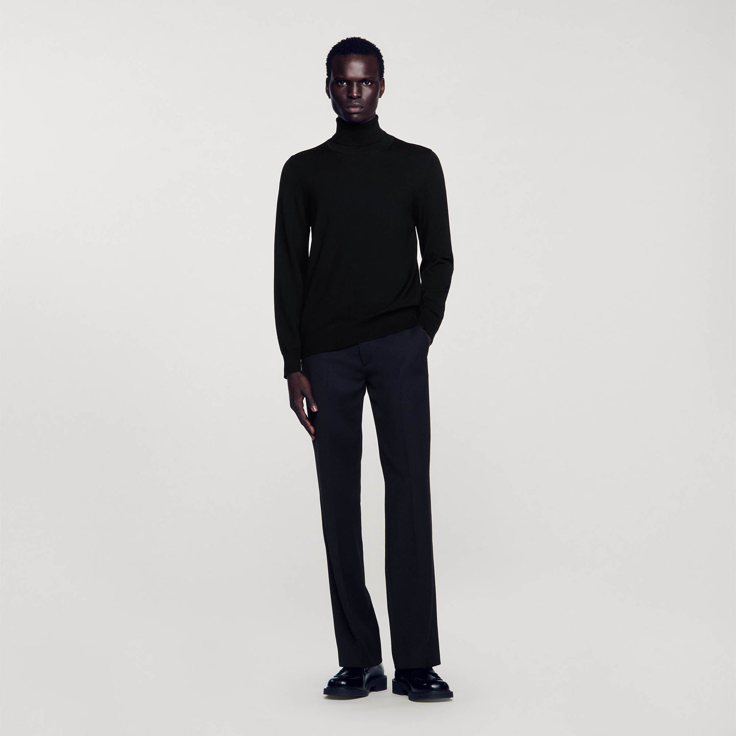Sandro Turtleneck wool sweater Black