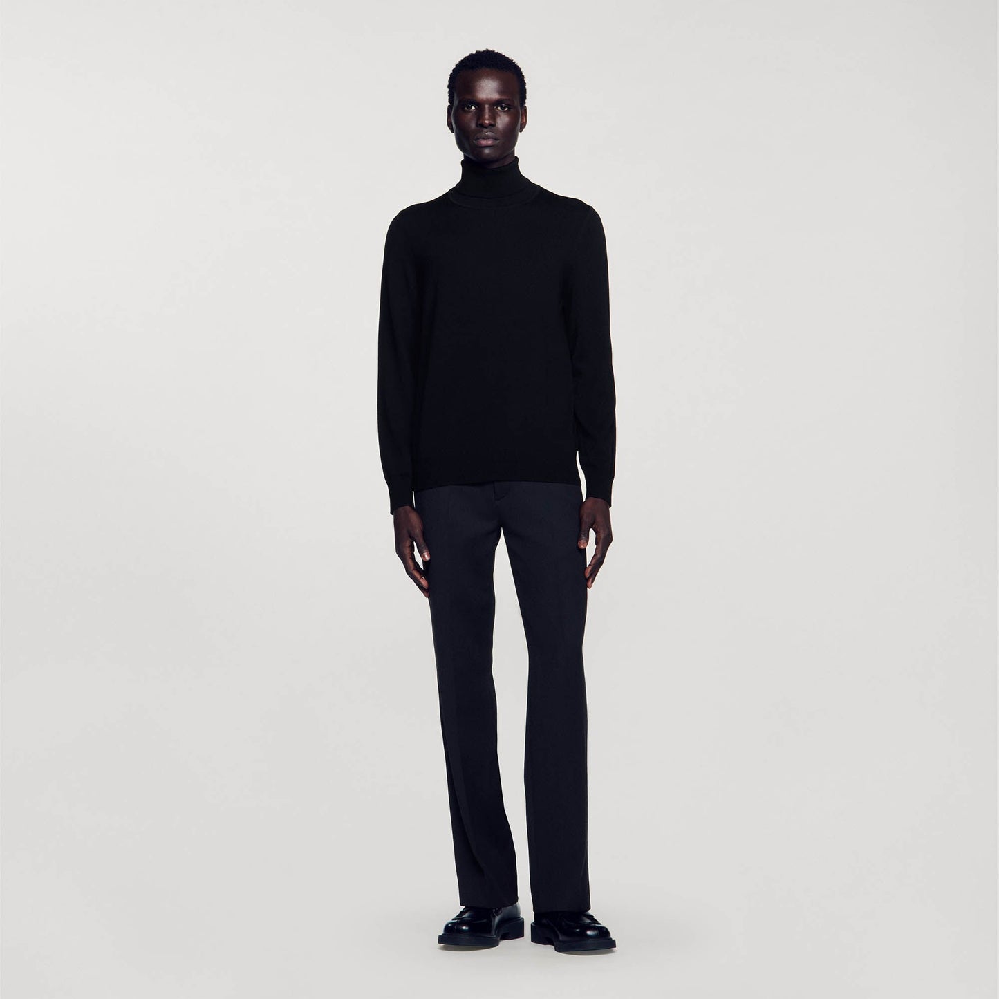 Sandro Turtleneck wool sweater Black