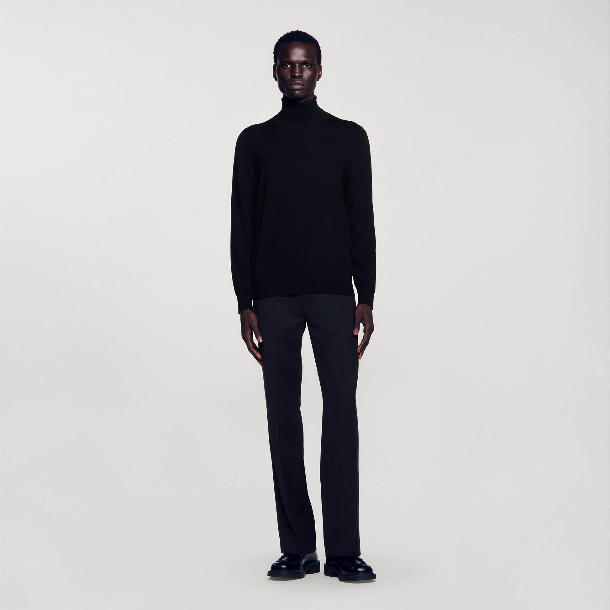 Sandro Turtleneck wool sweater Black