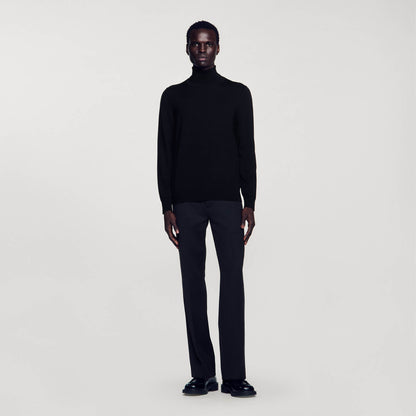 Sandro Turtleneck wool sweater Black