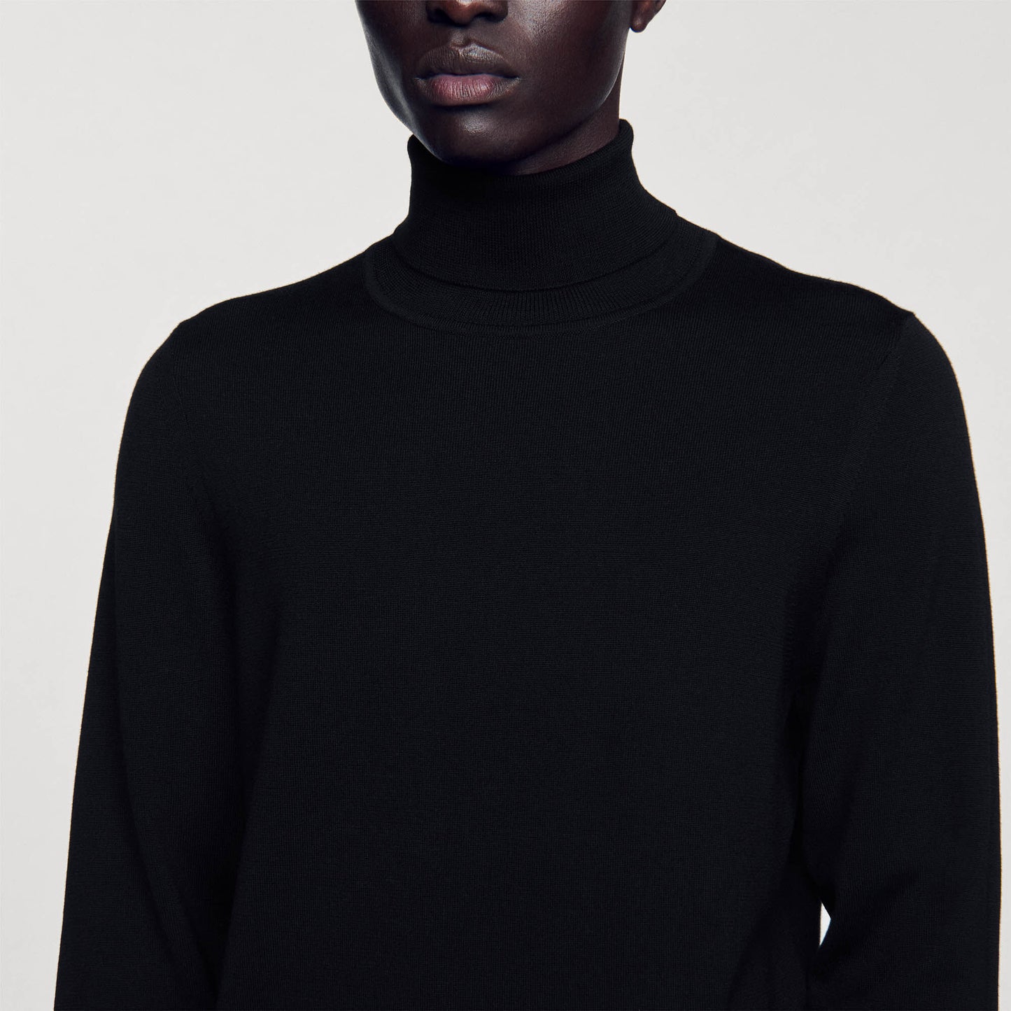 Sandro Turtleneck wool sweater Black