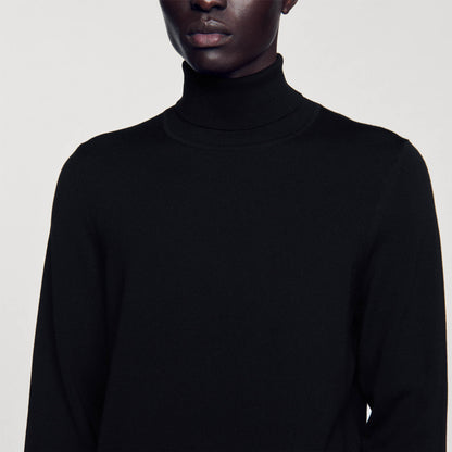 Sandro Turtleneck wool sweater Black
