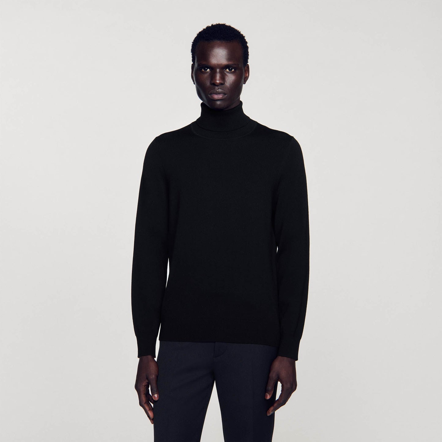 Sandro Turtleneck wool sweater Black
