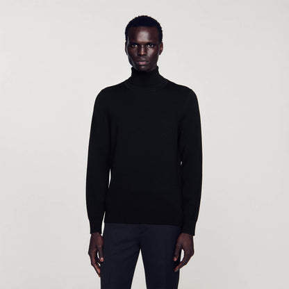 Sandro Turtleneck wool sweater Black