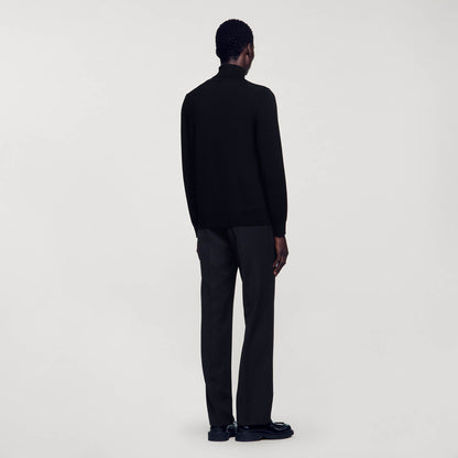 Sandro Turtleneck wool sweater Black