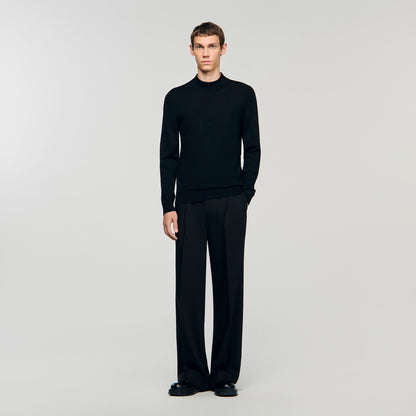 Sandro Mock neck sweater Black
