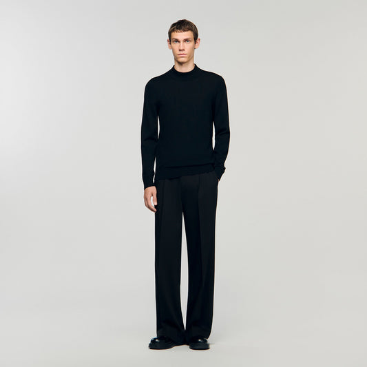 Sandro Mock neck sweater Black
