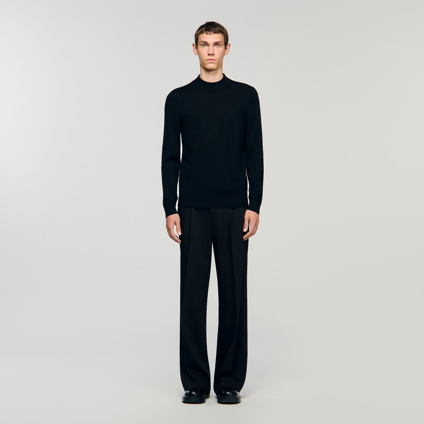 Sandro Mock neck sweater Black