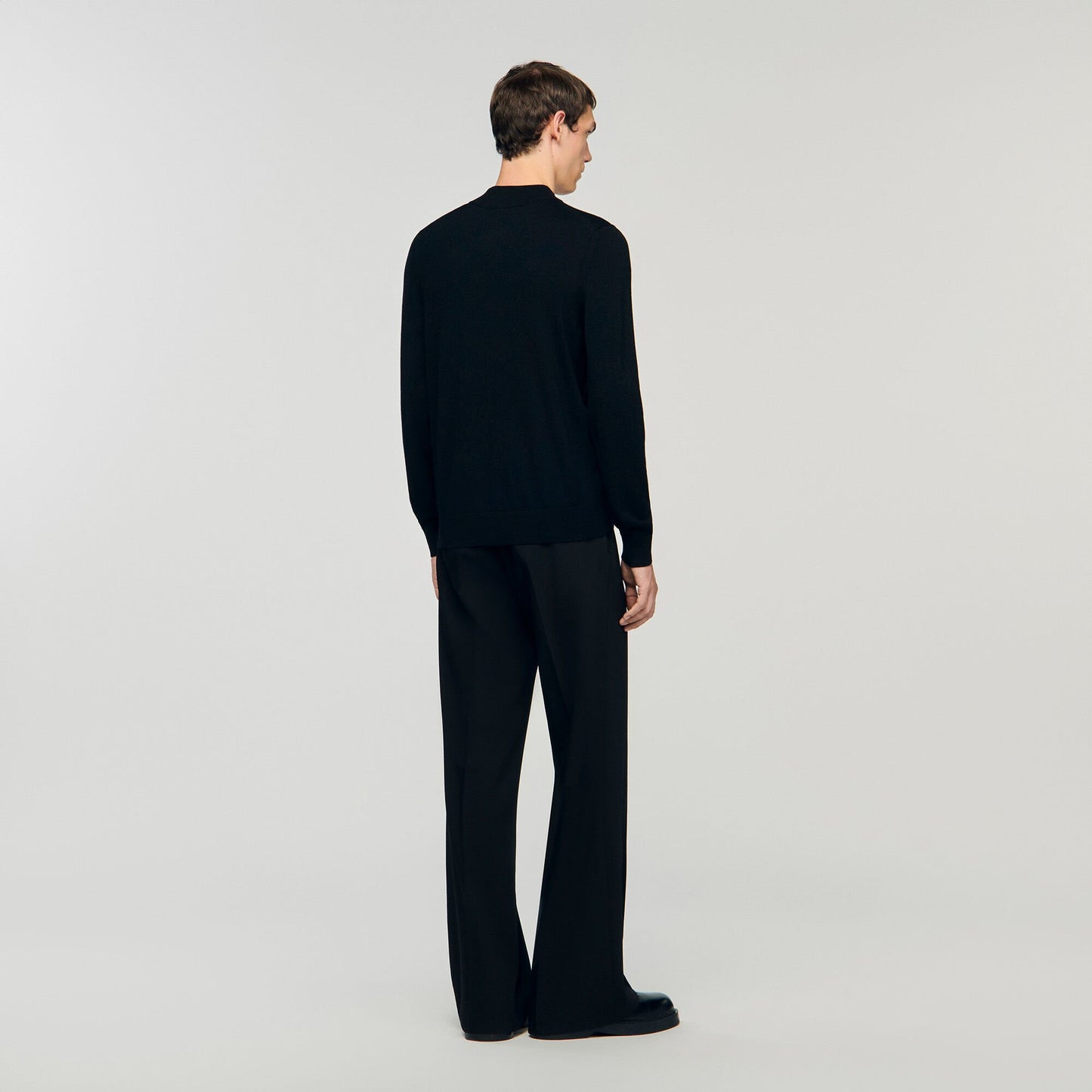 Sandro Mock neck sweater Black