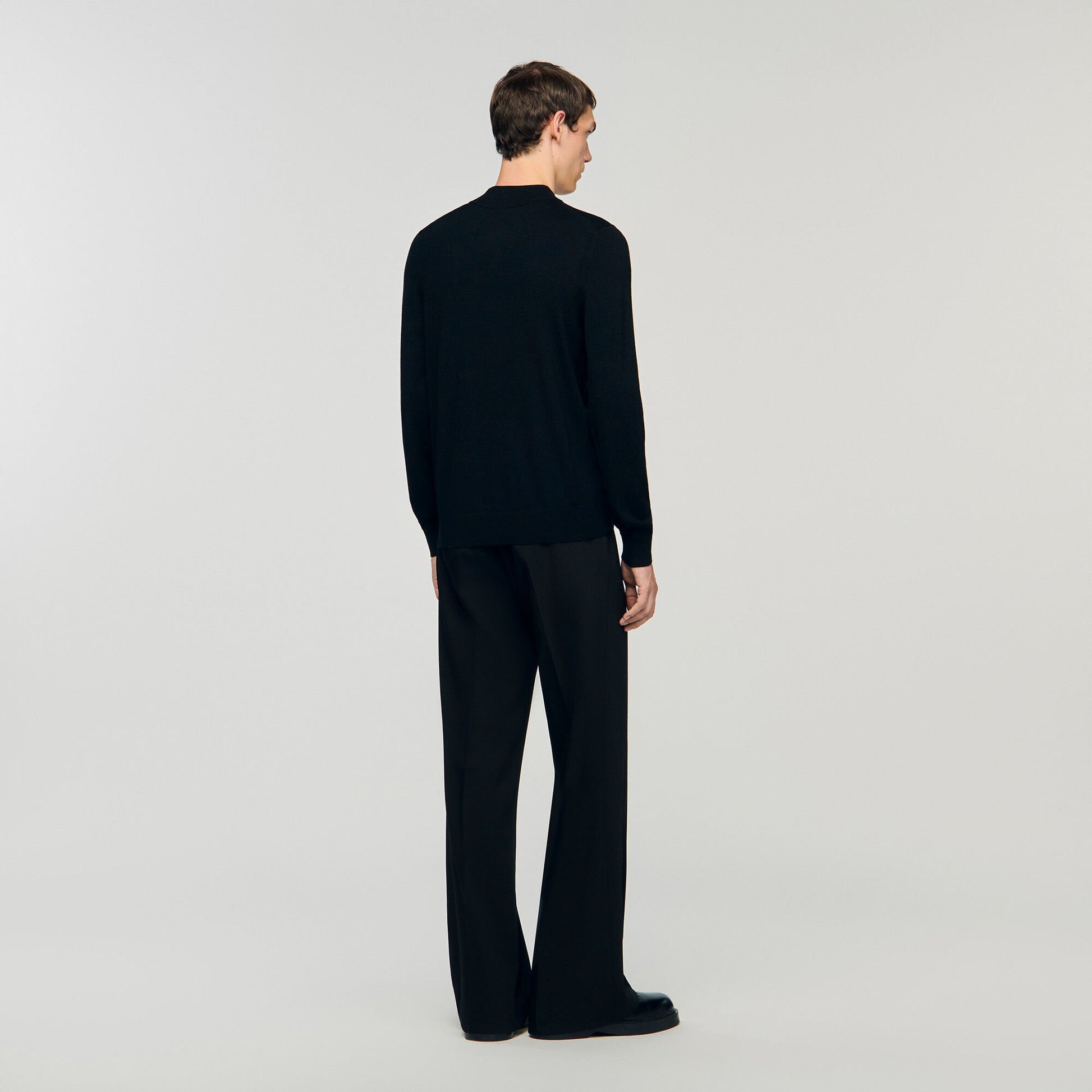 Sandro Mock neck sweater Black
