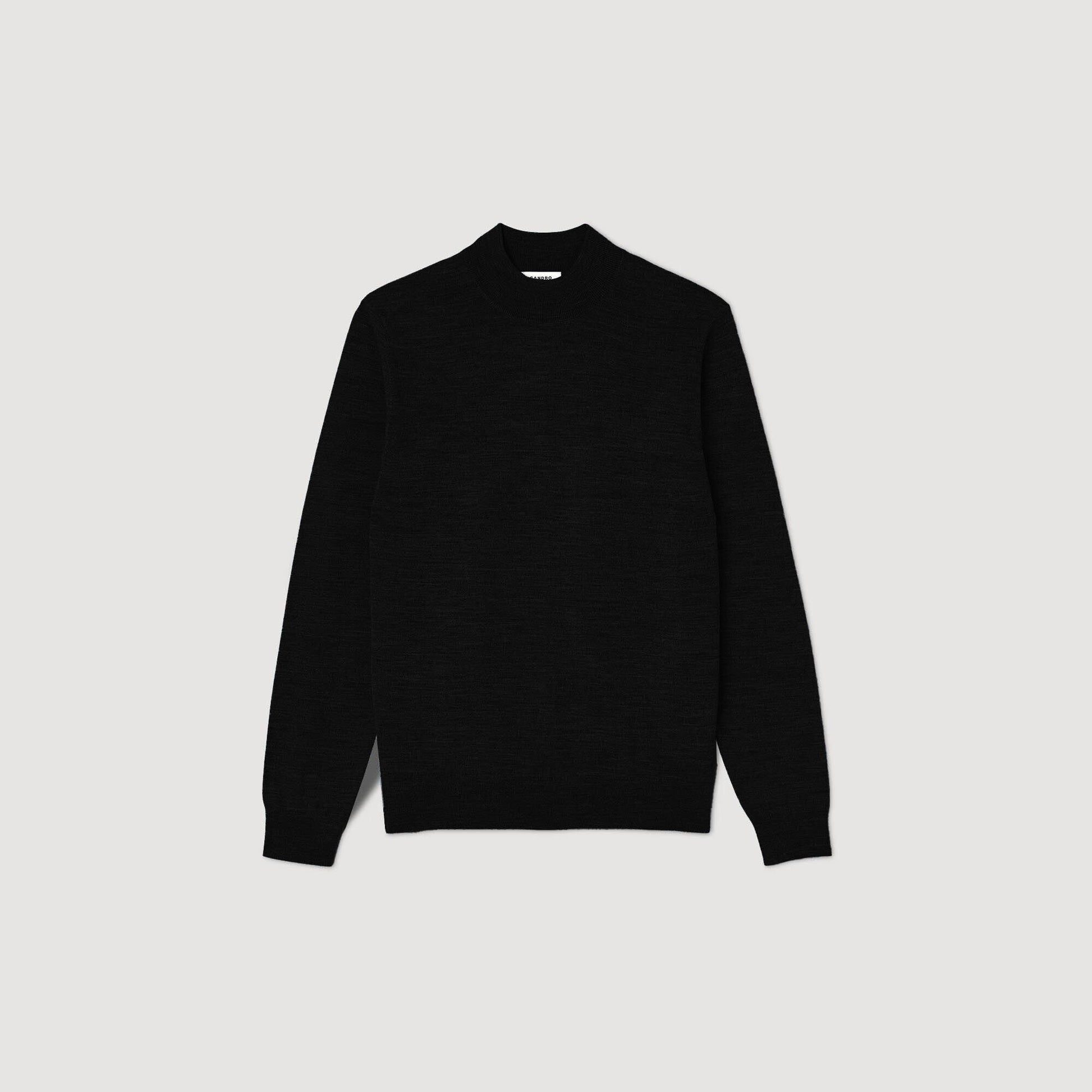 Sandro Mock neck sweater Black