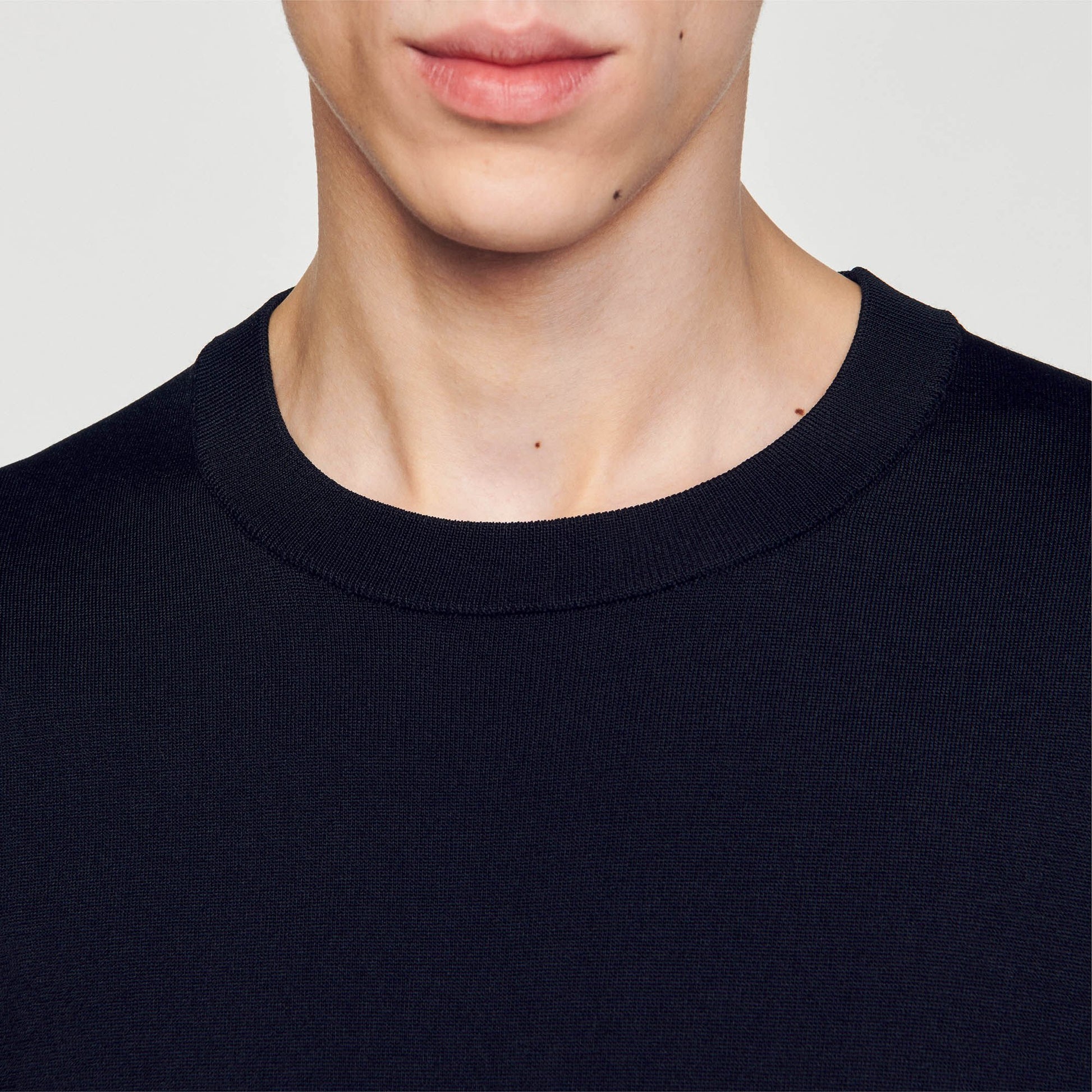 Sandro Knitted T-shirt Black