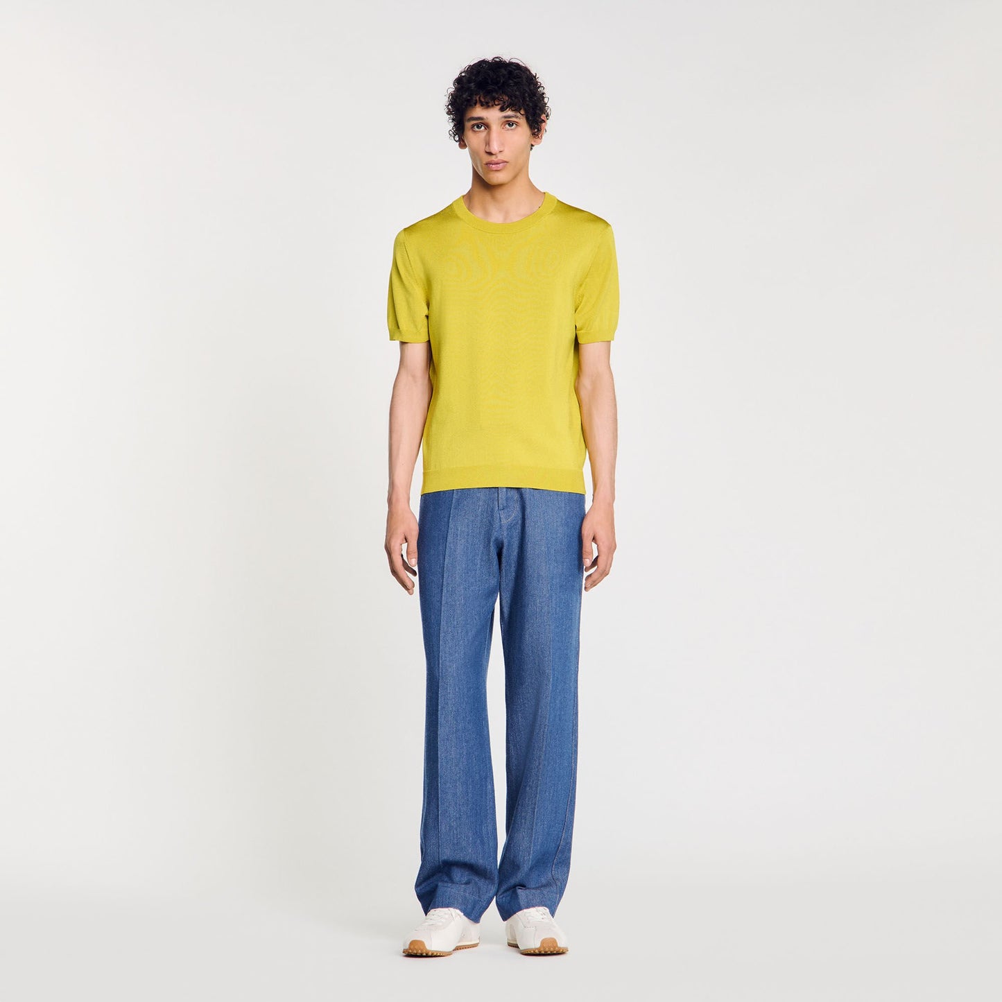 Sandro Knitted T-shirt Super Green