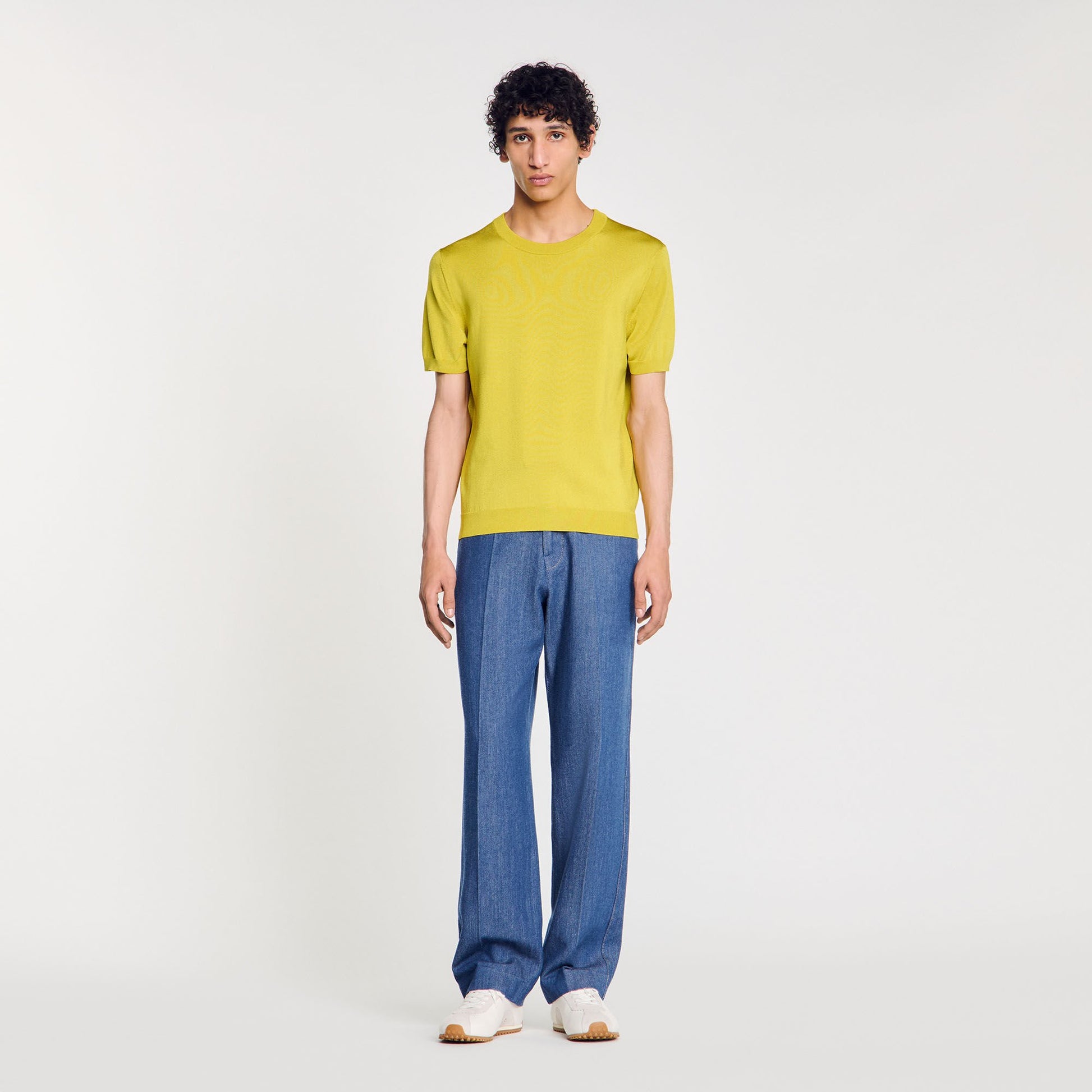 Sandro Knitted T-shirt Super Green