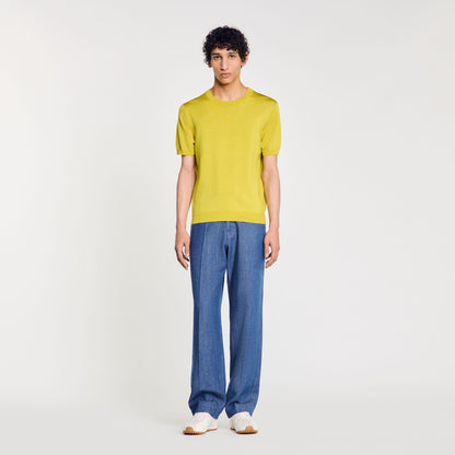 Sandro Knitted T-shirt Super Green