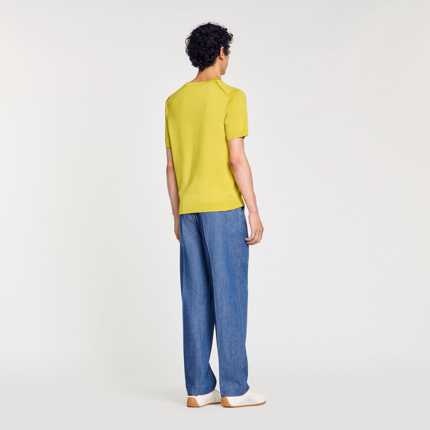 Sandro Knitted T-shirt Super Green