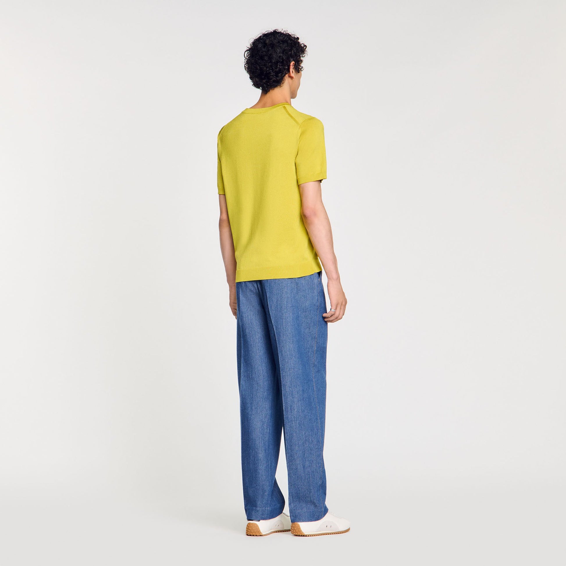 Sandro Knitted T-shirt Super Green