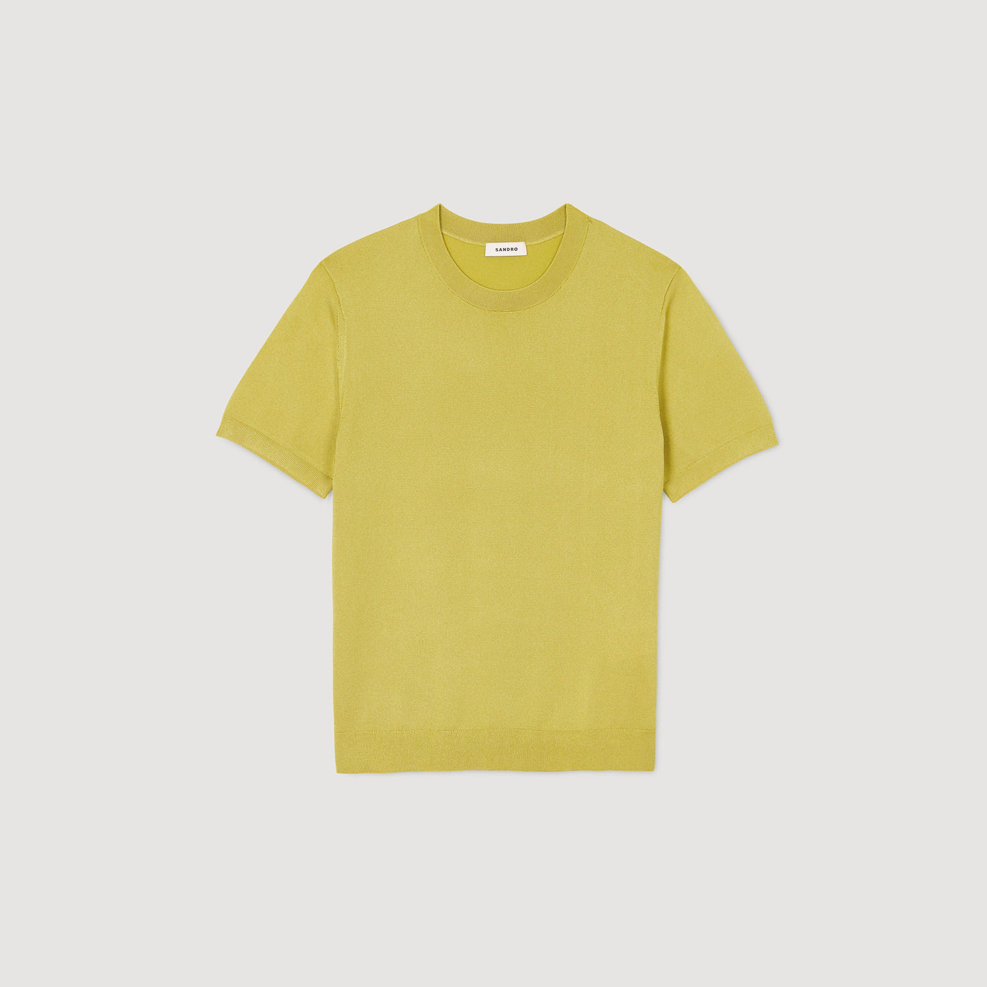 Sandro Knitted T-shirt Super Green