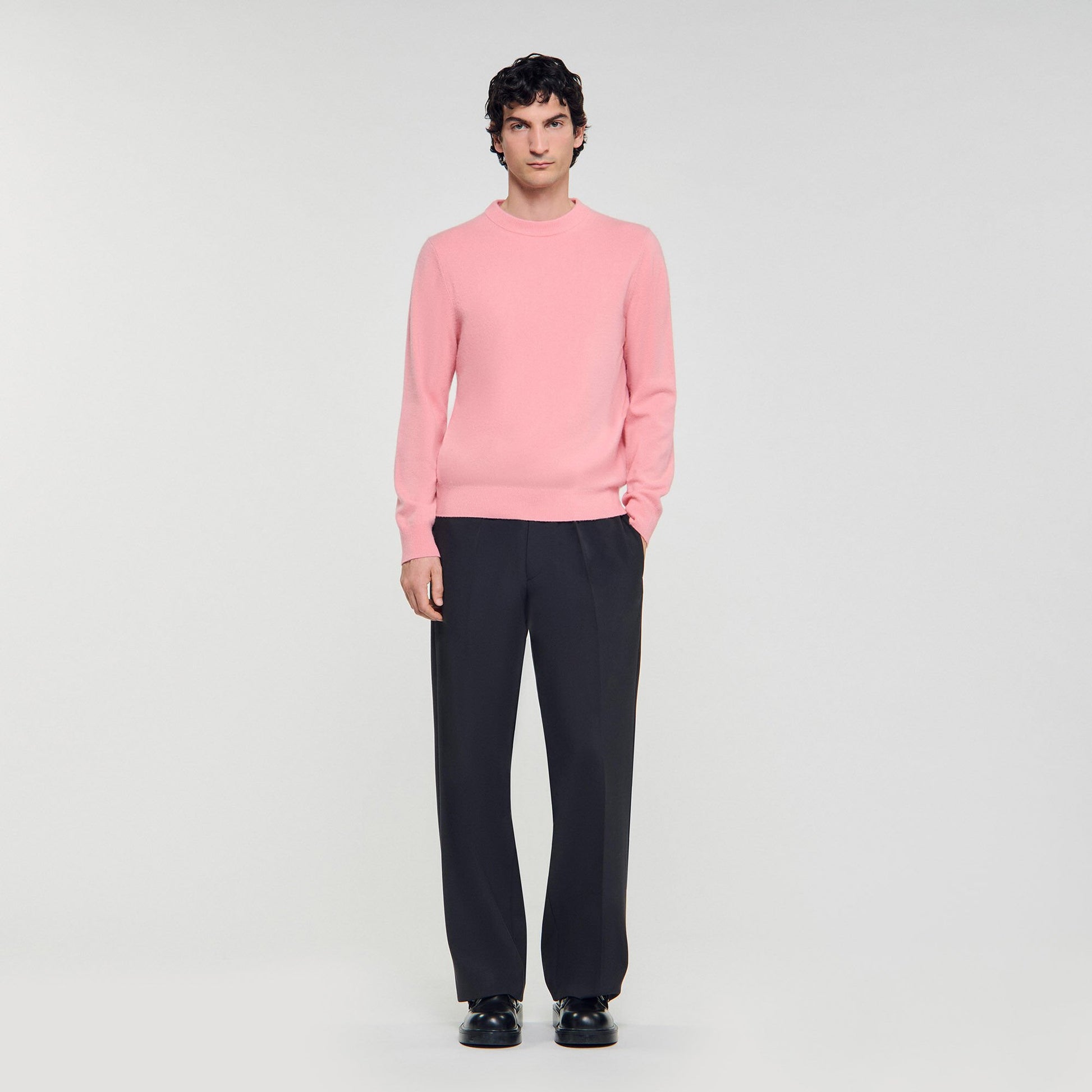 Sandro Cashmere sweater Baby Pink