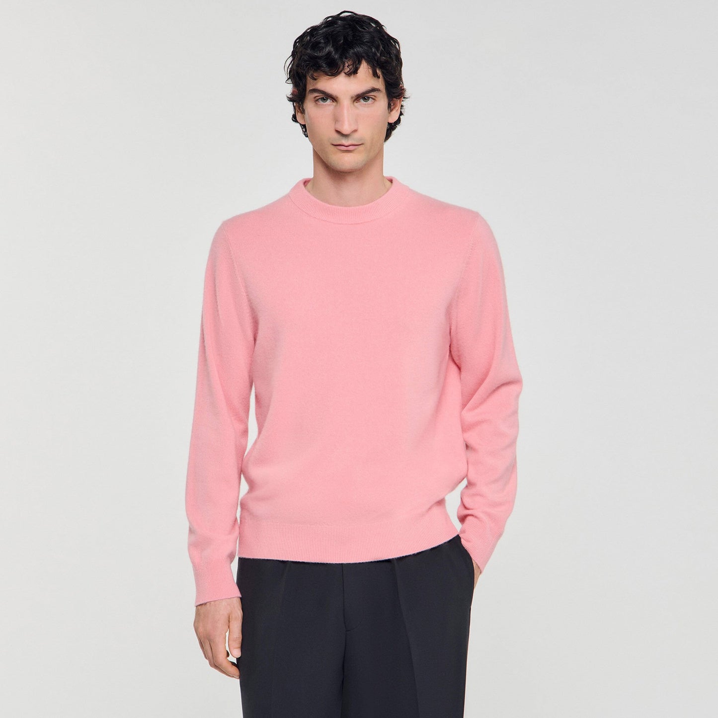 Sandro Cashmere sweater Baby Pink