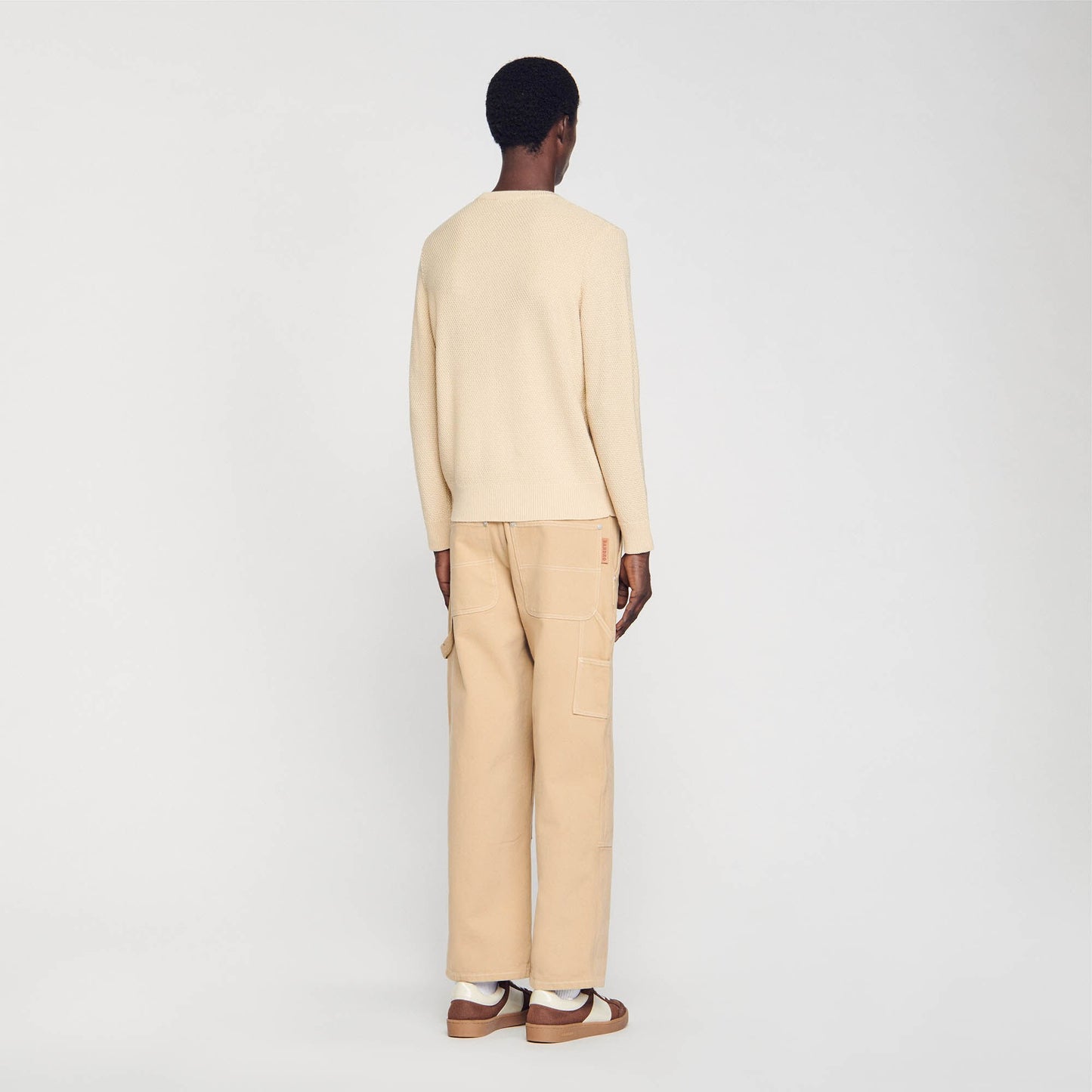 Sandro Wool sweater Off White / Mastic