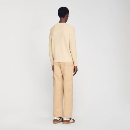 Sandro Wool sweater Off White / Mastic