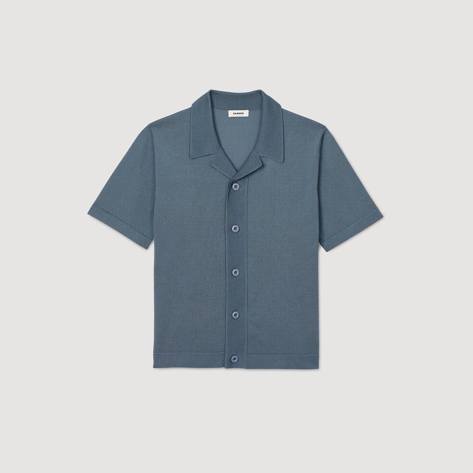 Sandro Short-sleeved shirt Dark Chambray