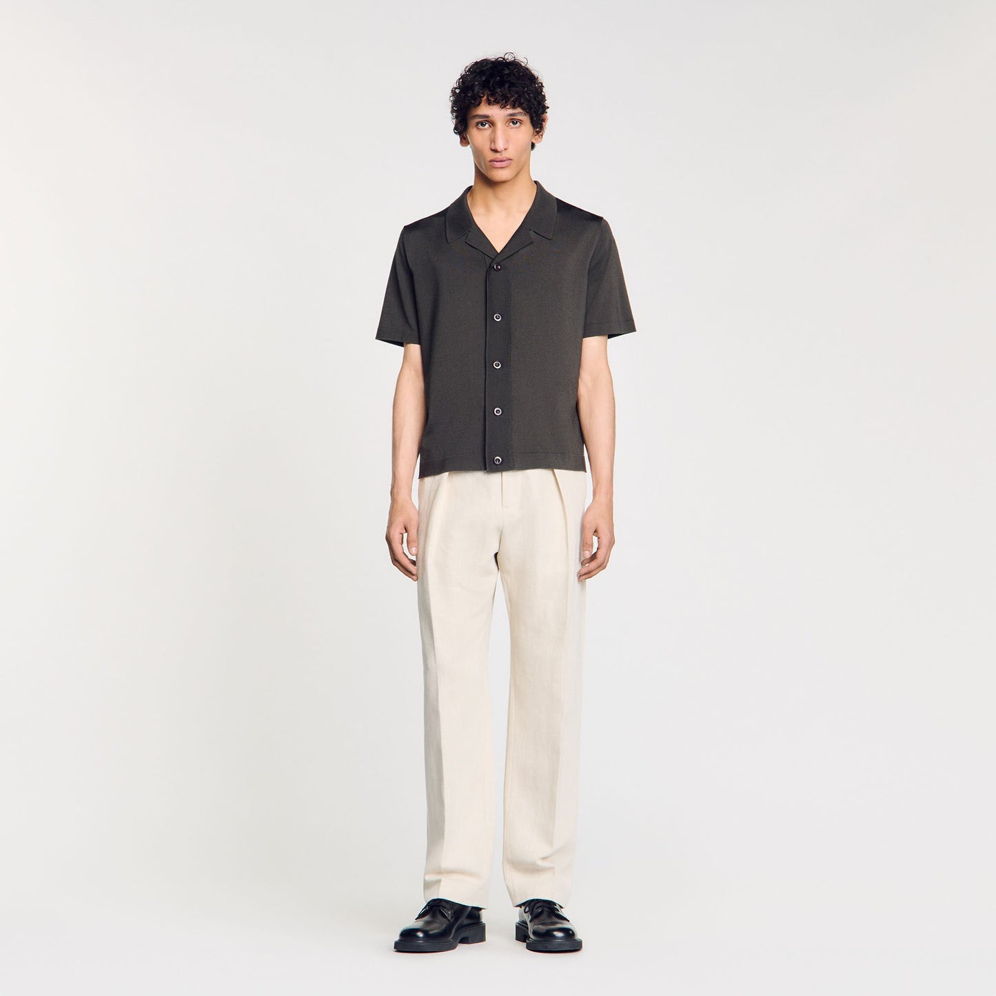 Sandro Short-sleeved shirt Dark Kaki.