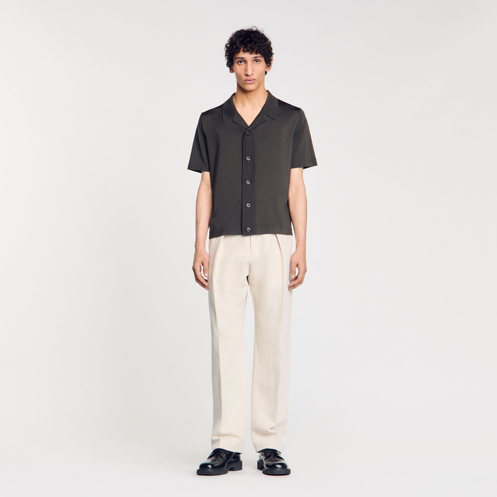 Sandro Short-sleeved shirt Dark Kaki.