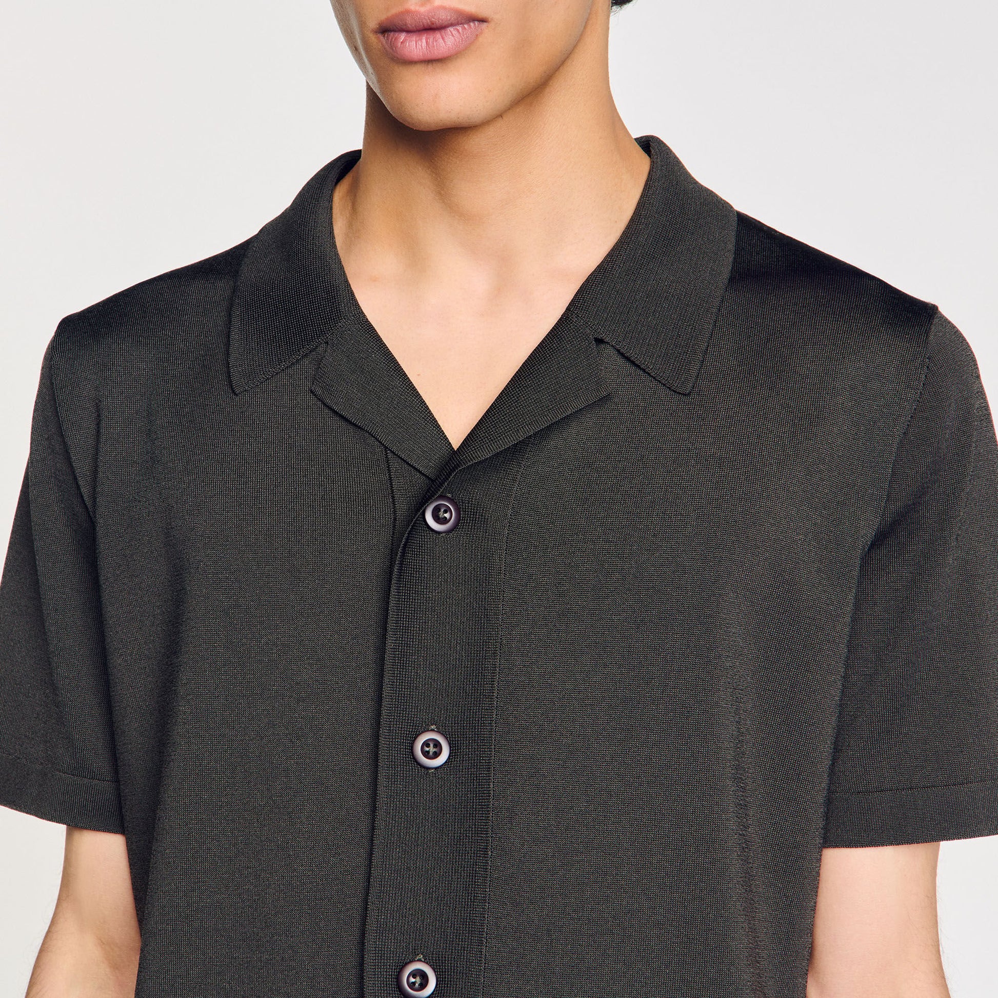 Sandro Short-sleeved shirt Dark Kaki.