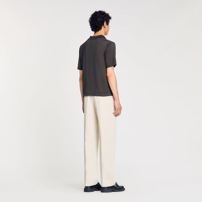 Sandro Short-sleeved shirt Dark Kaki.