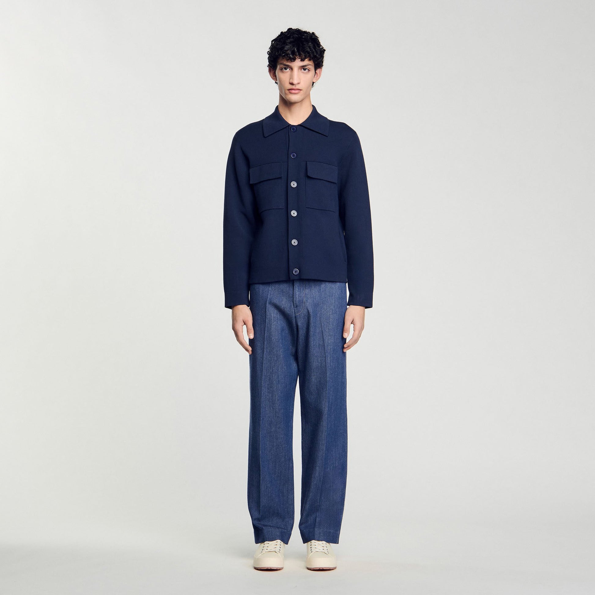 Sandro Knit jacket Midnight Blue