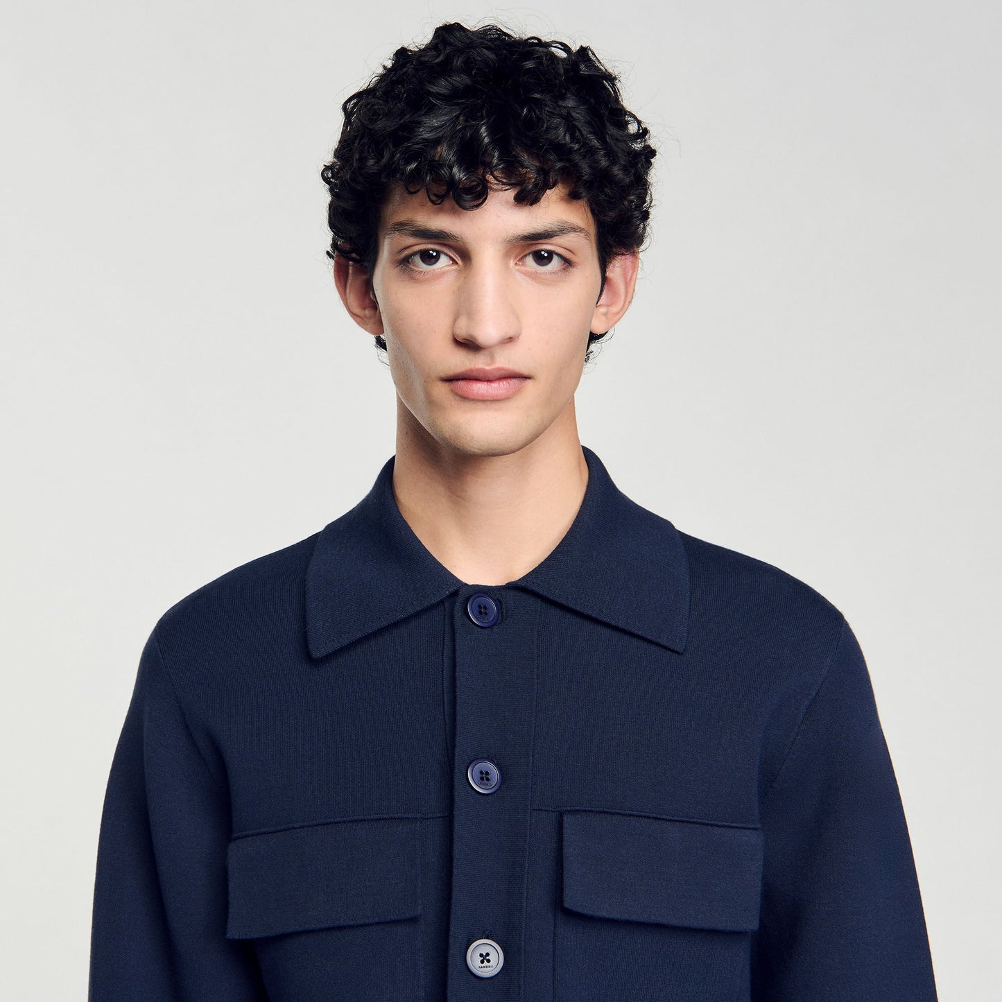 Sandro Knit jacket Midnight Blue