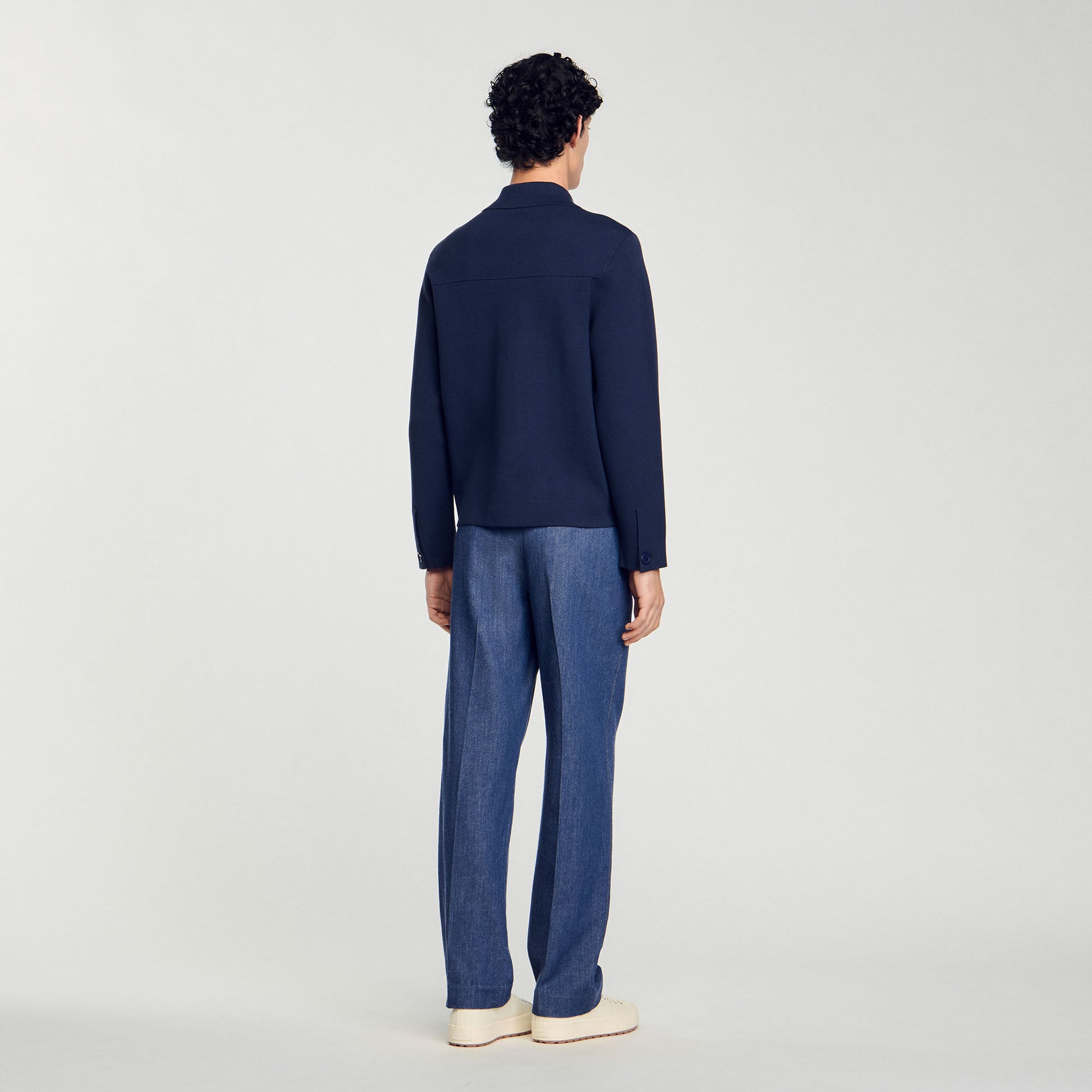 Sandro Knit jacket Midnight Blue