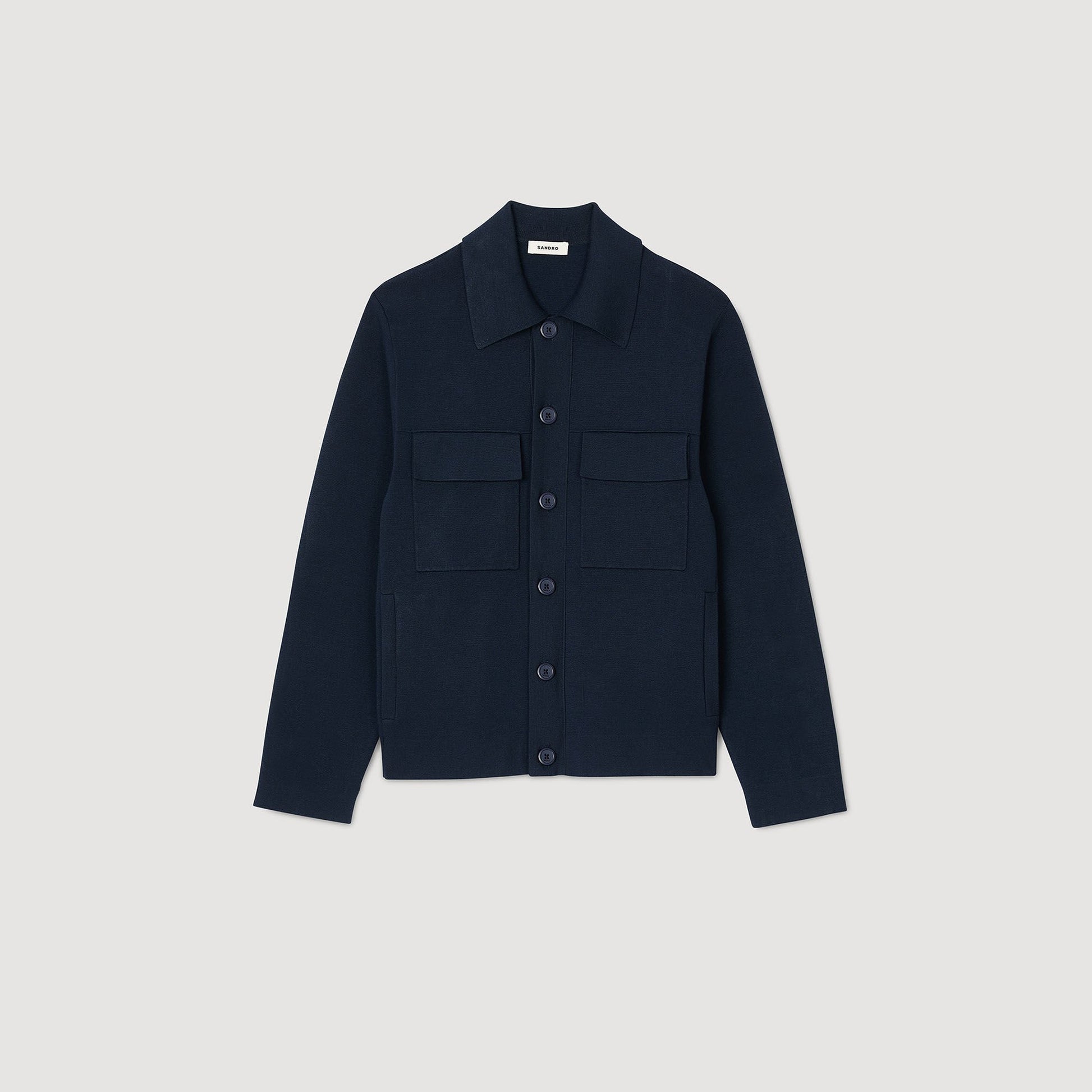Sandro Knit jacket Midnight Blue